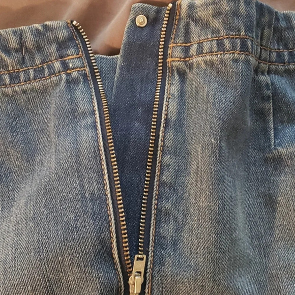 FinaL Sale Ann Taylor Loft Denim Skirt with Front Tie Detail - Picture 6 of 9